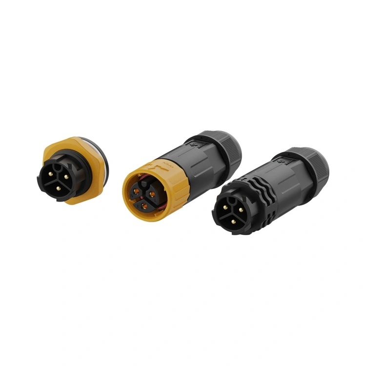 Conector impermeable de plástico serie M16